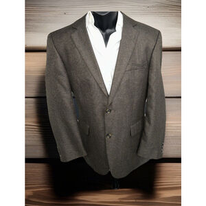 Andrew Fezza 42R Brown Two Button Single Vent Jacket Blazer